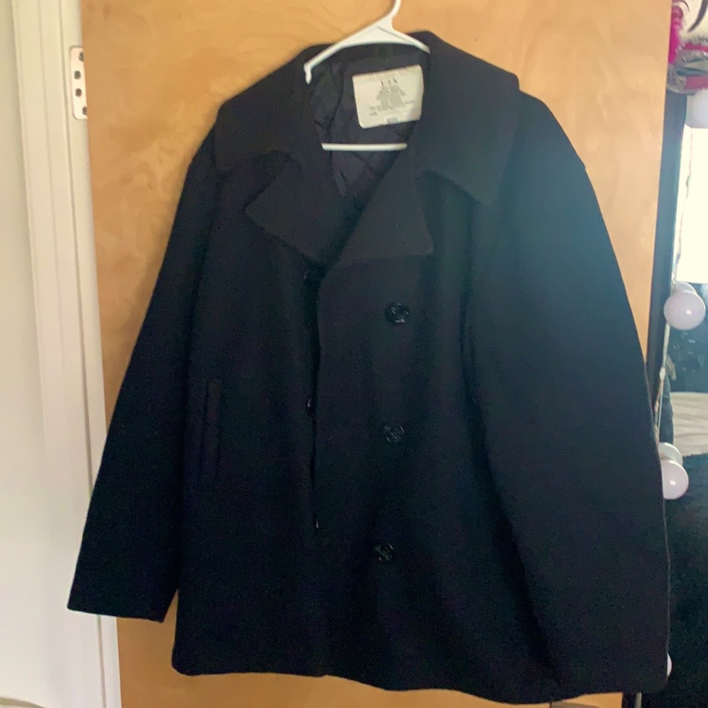 Men’s pea coat. Wool. Sailors fit. XL